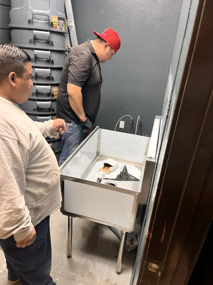 Commercial plumbing and sink installation in Coy